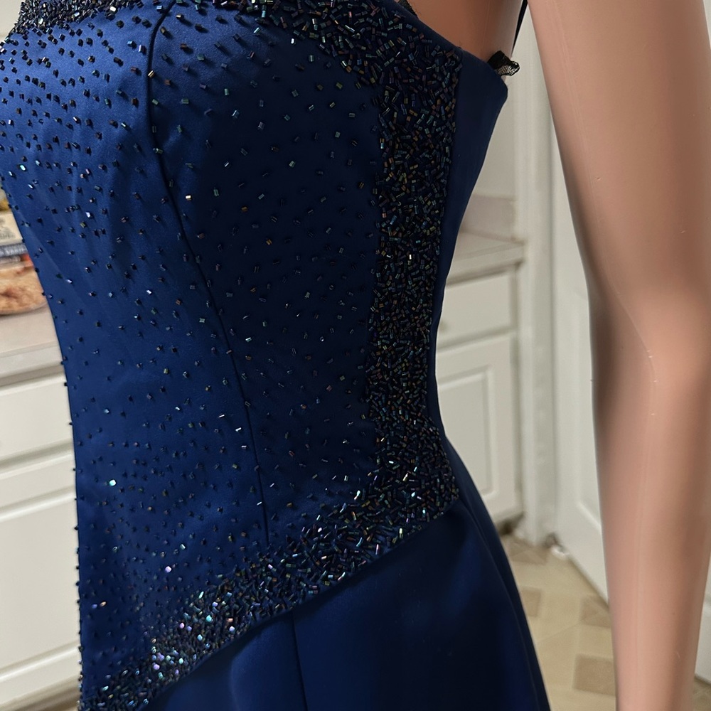 Steppin' Out Navy Beaded Dress